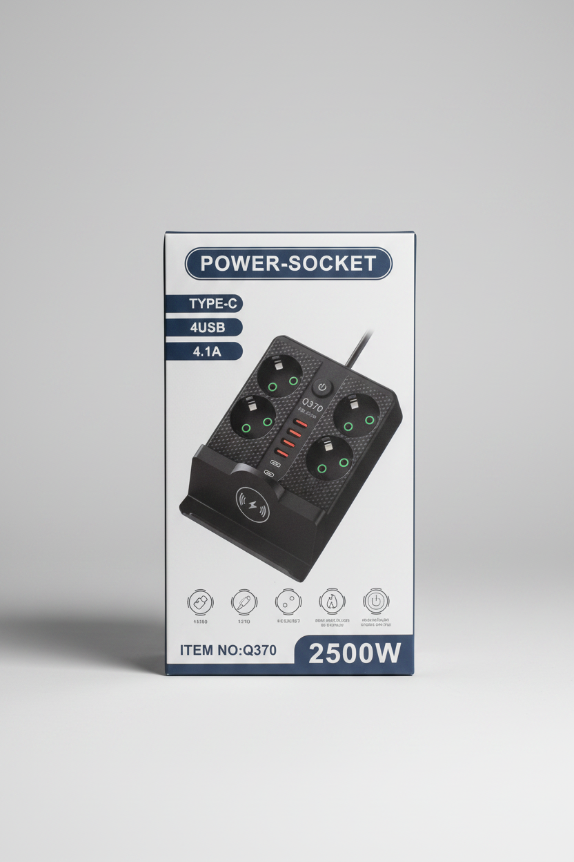 Multiprise 4 SOCKET 2500W -مشترك كهربائي